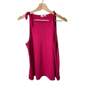 Gap Pink Sleeveless Knit Flowy Shirt Top Women's Size M
